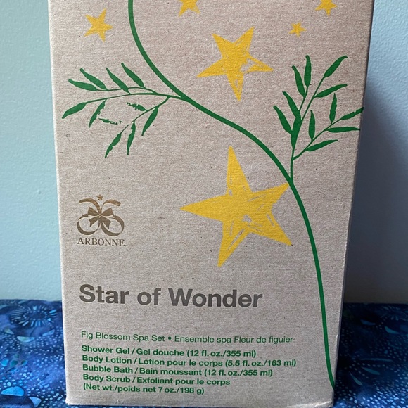 Arbonne Star of Wonder Fig Blossom Spa Gift Set Brand New Sealed Retired - Picture 2 of 15